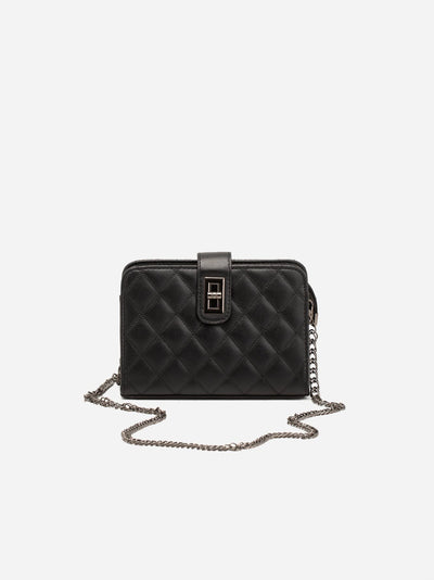 Crossbody Bag - Quilted - Chain Strap