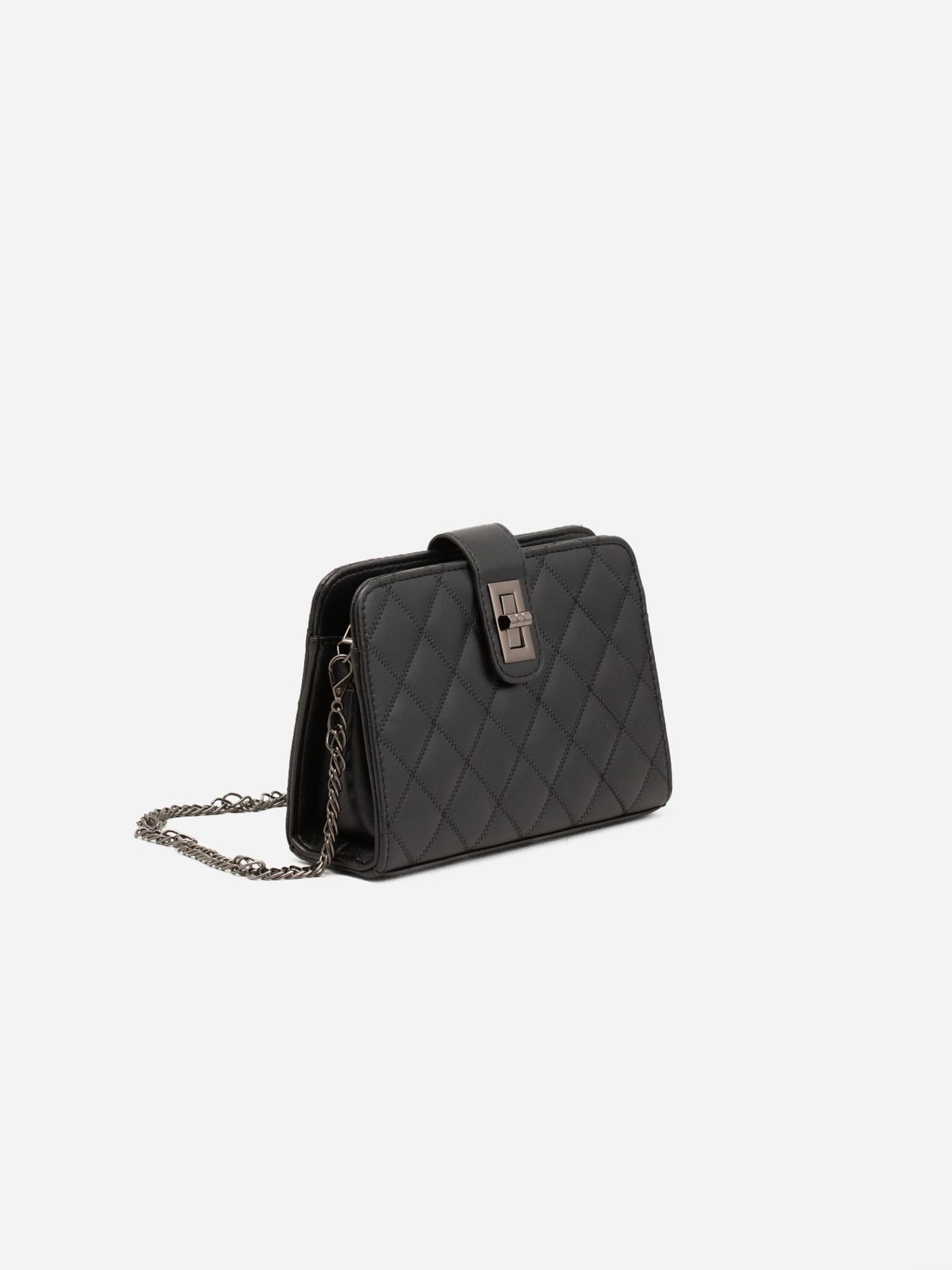 Crossbody Bag - Quilted - Chain Strap