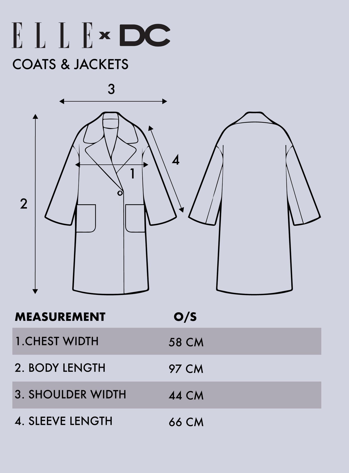 Coat - Oversized - Side Pockets