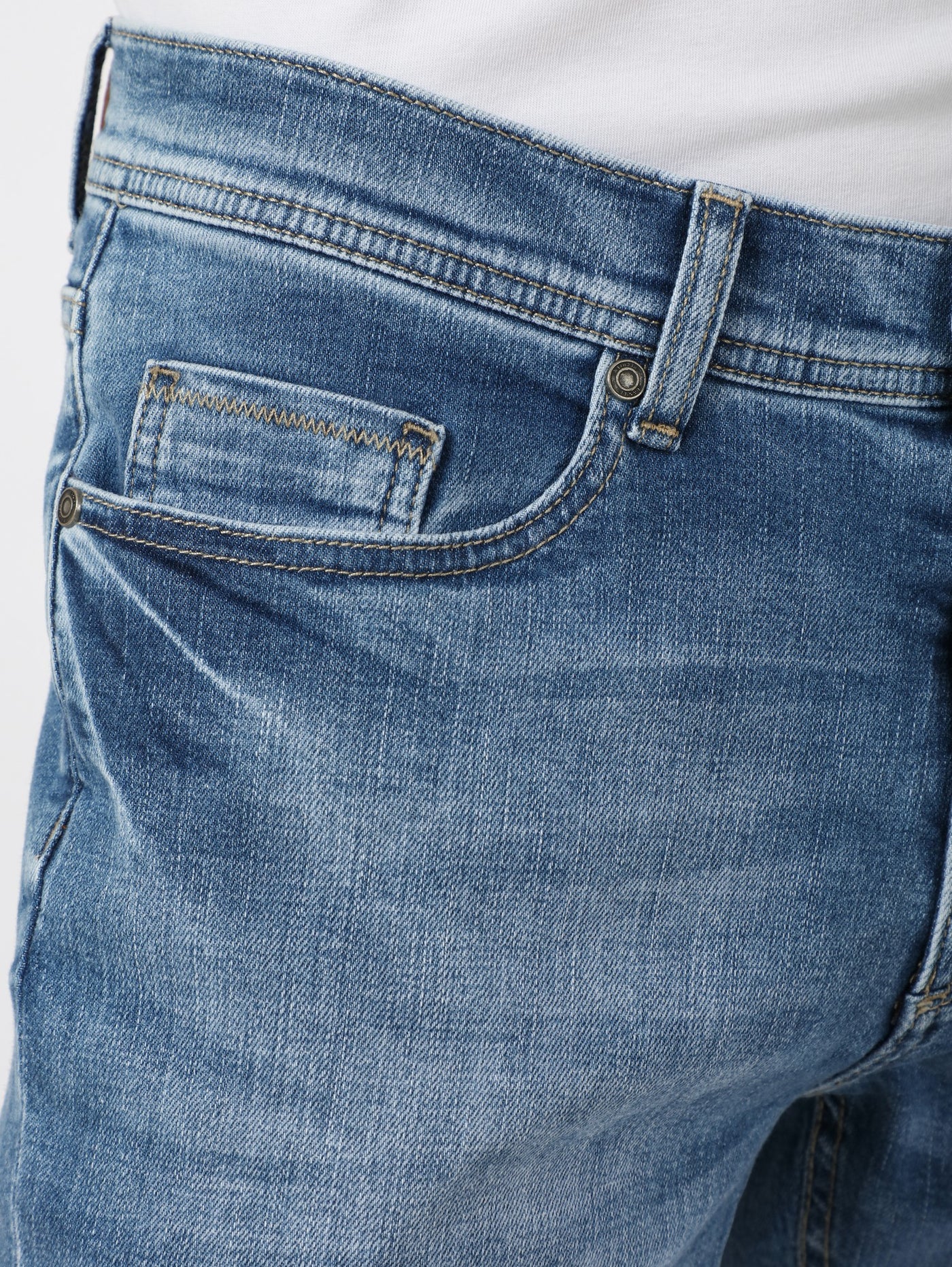 Denim Pants - Modern Fit - Washed Effect