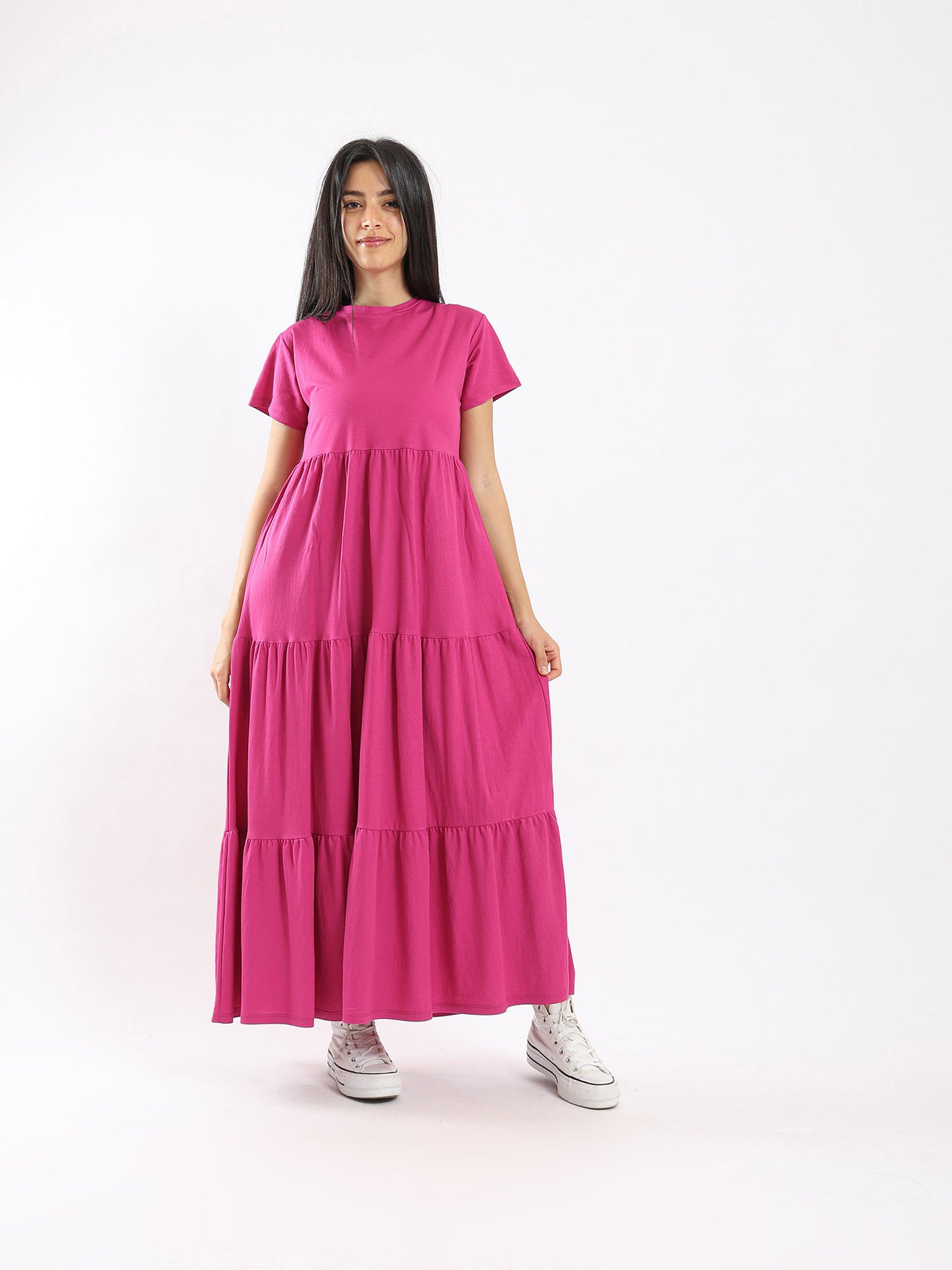Dress - Frill Design - Half Sleeve