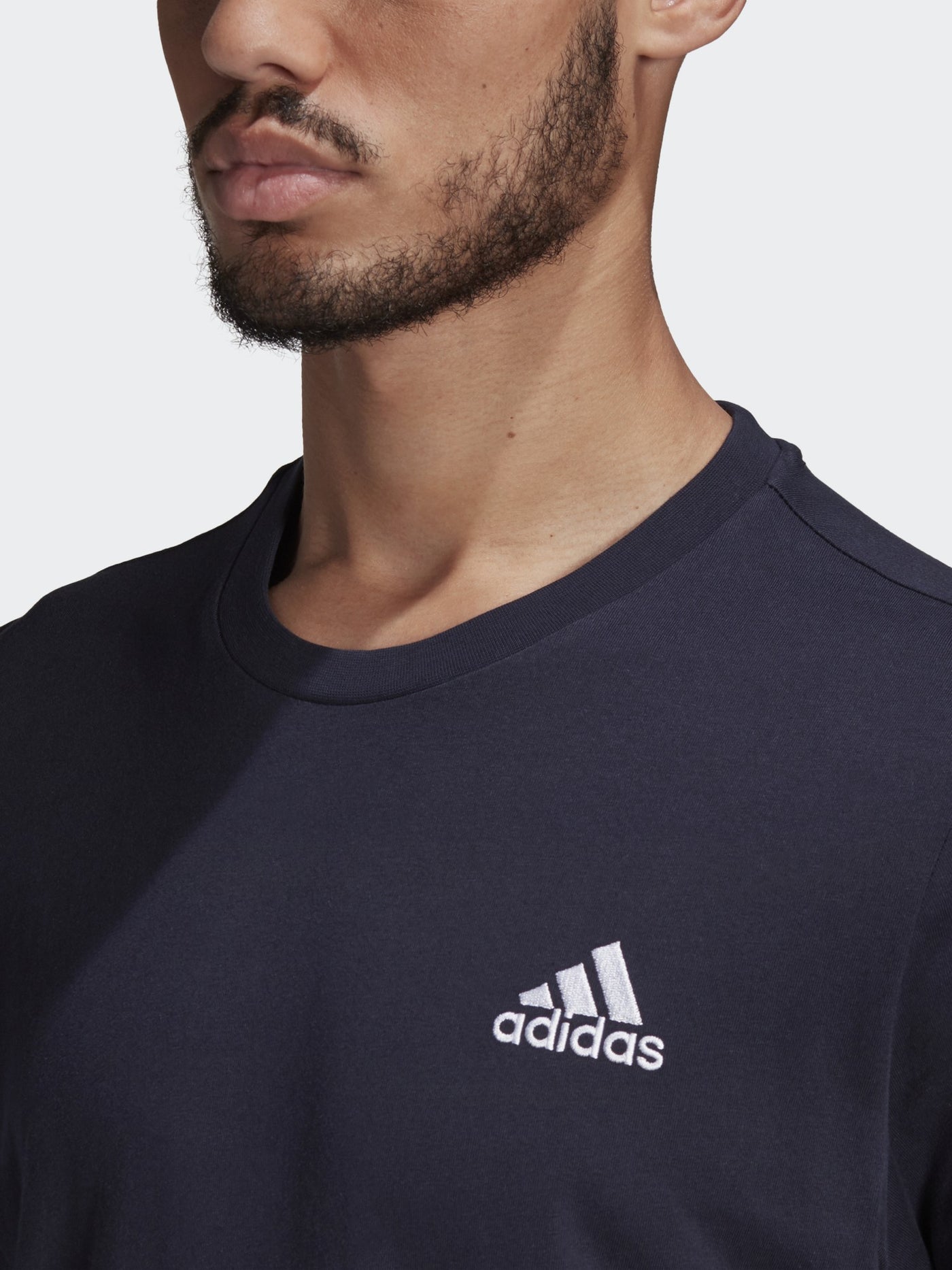 adidas Mens Essentials Embroidered Small Logo Tee- GK9649