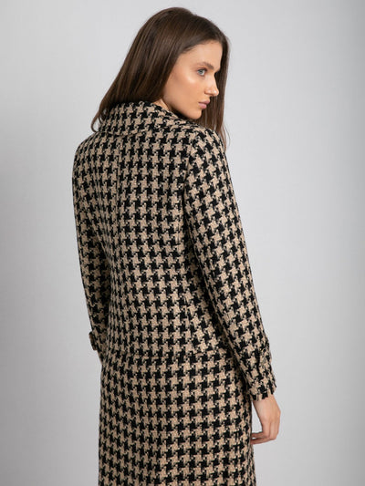 Houndstooth Jacket - Double Breasted