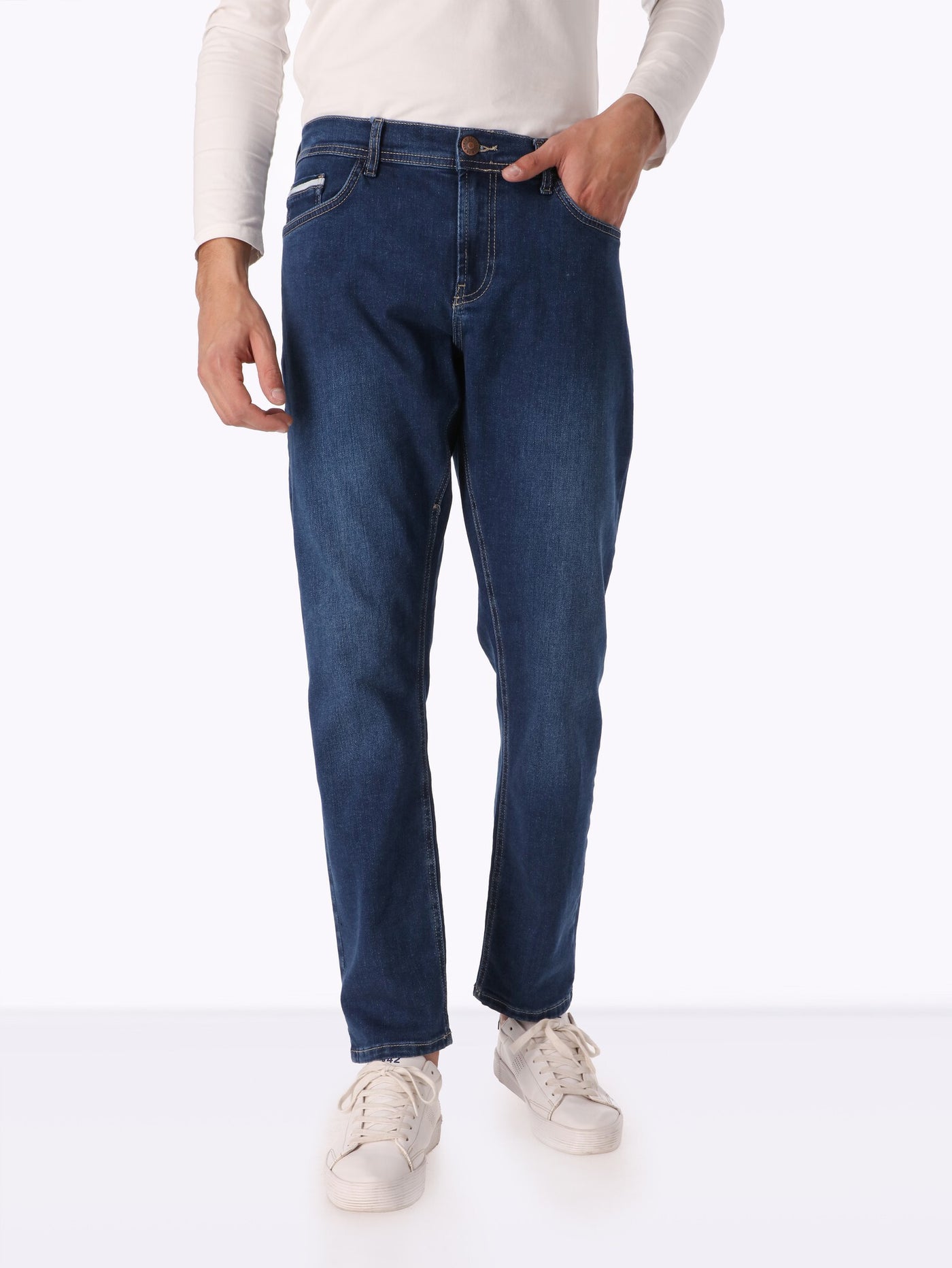 Jeans - Faded Effect - Regular Fit