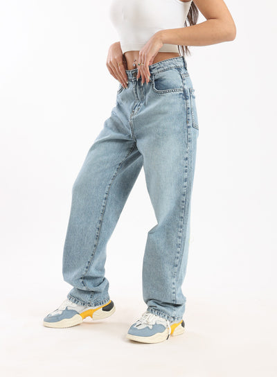 Jeans - With Pockets - Belt Loop