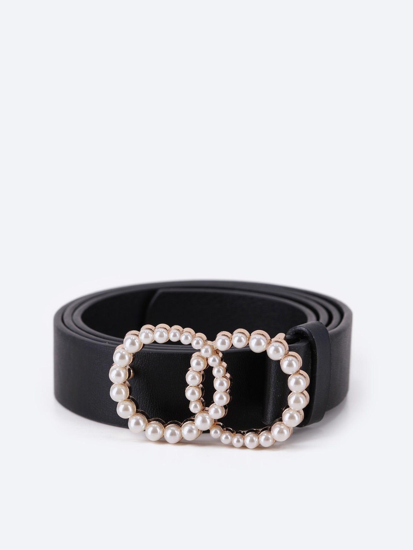 Leather Belt - Pearl Buckle
