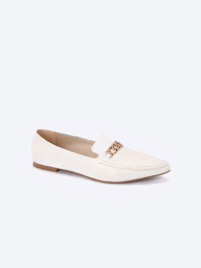 Loafers - Pointed Toe - Chain Detail