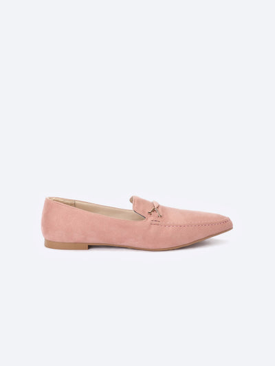 Loafers - Pointed Toe - Metal Detail