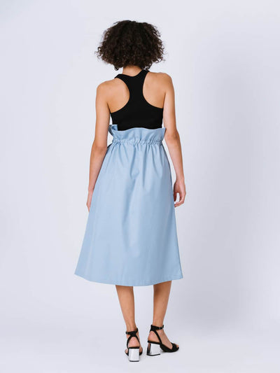 Paper Bag Skirt - High Waist - Knee Length