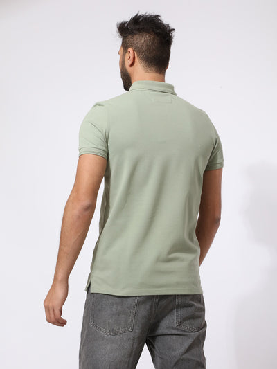Polo Shirt - Half Sleeve - Logo Detail
