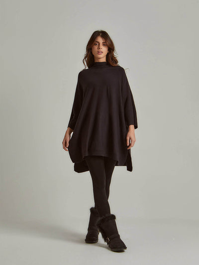 Poncho - Long Sleeves - Solid
