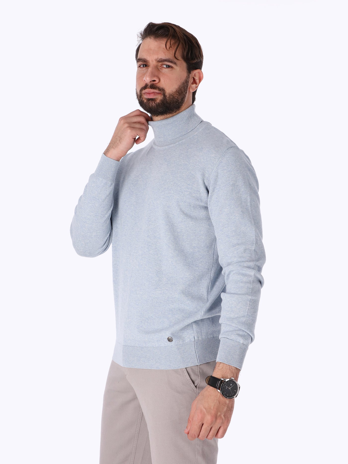 Pullover - Solid - High Neck