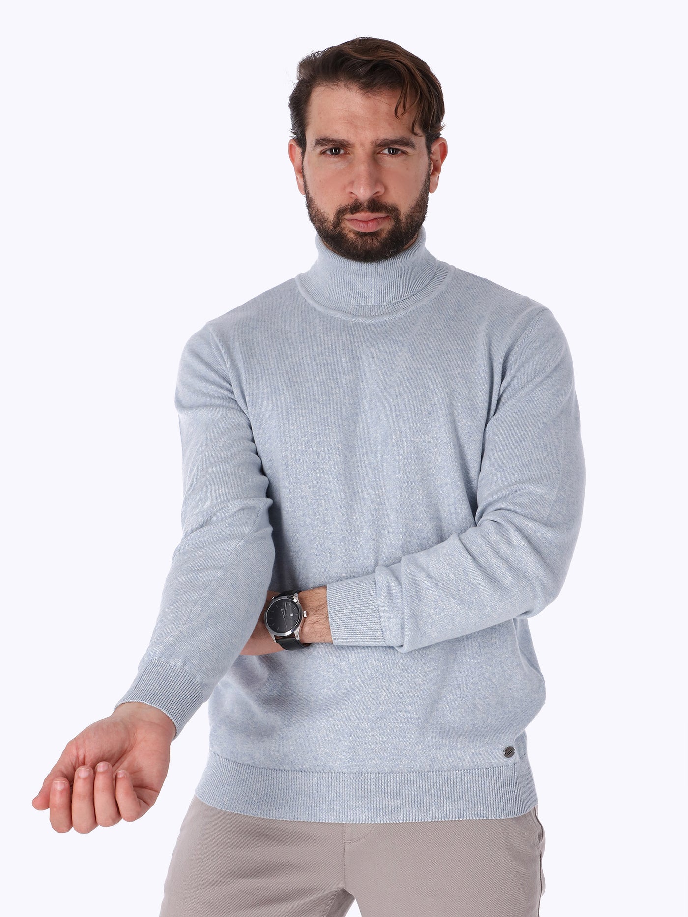 Pullover - Solid - High Neck