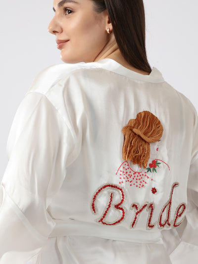 Robe - Embroidered - Bridal