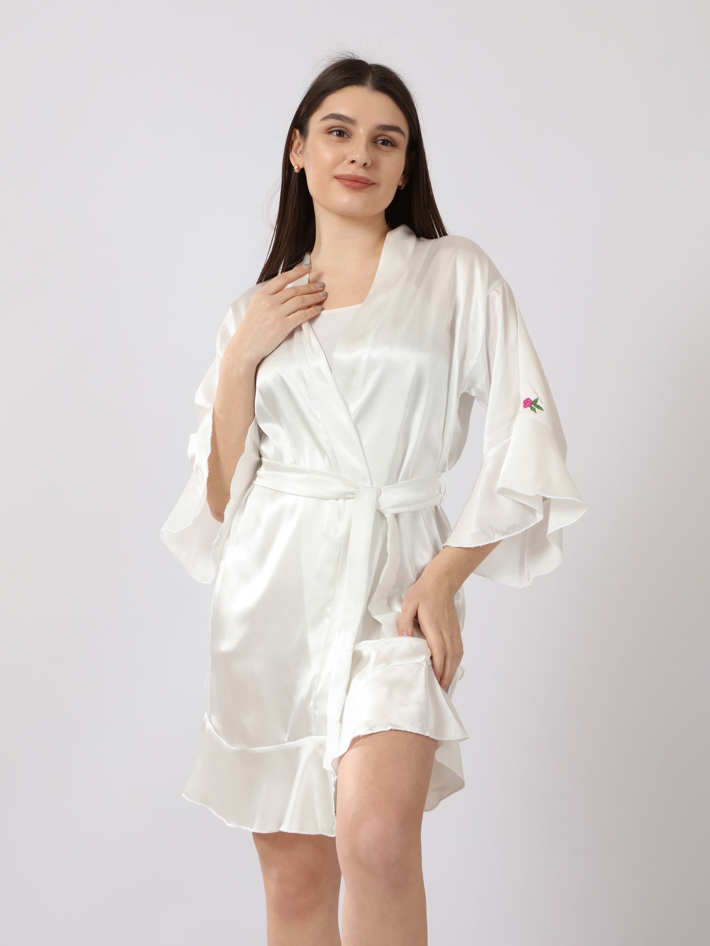 Robe - Sequin Embellishment - Bridal