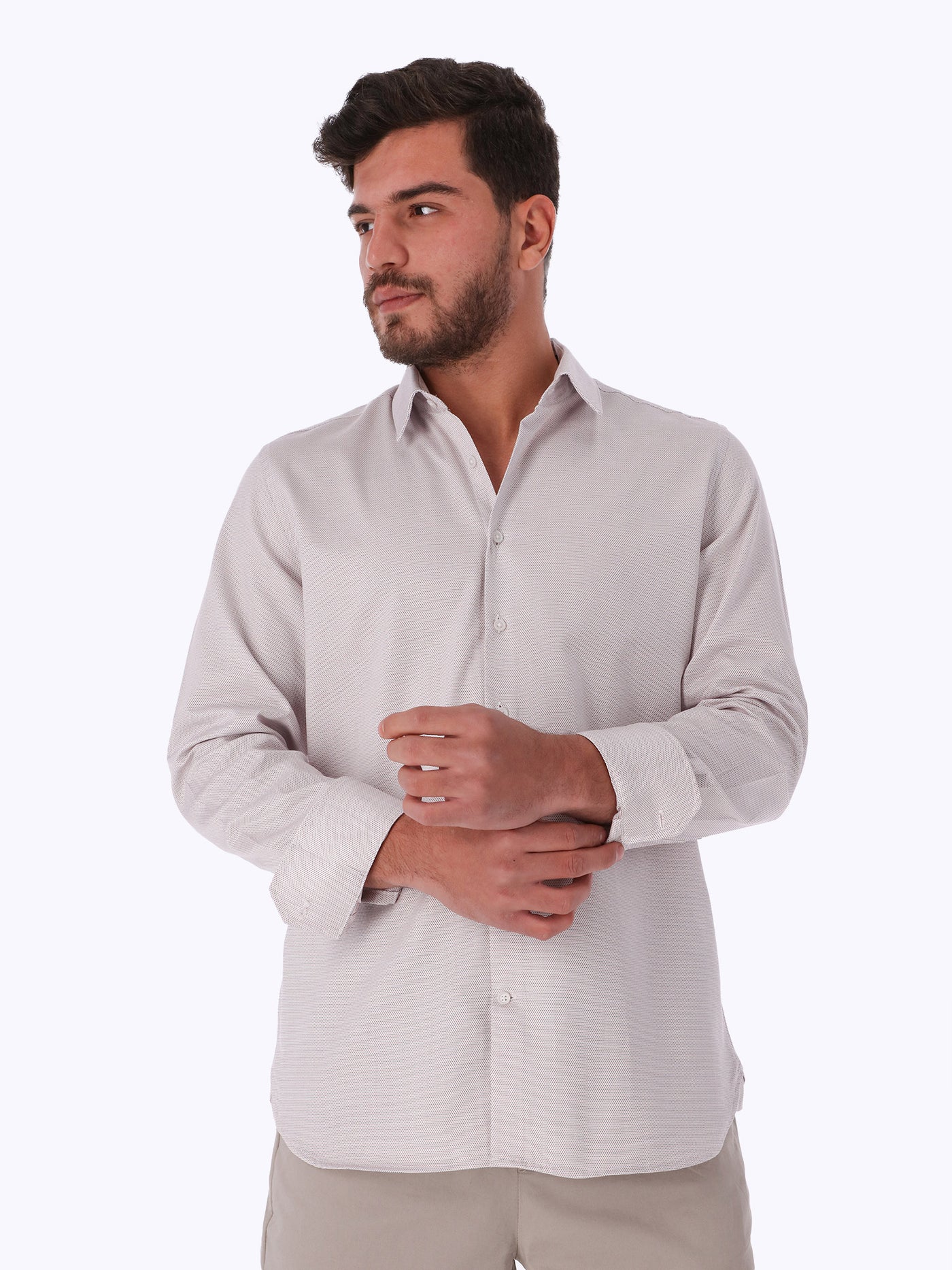 Shirt - Long Sleeves - Jacquard