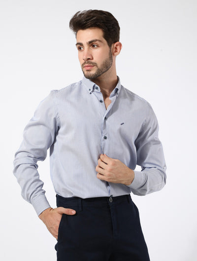 Shirt - Long Sleeves - Pinstripe