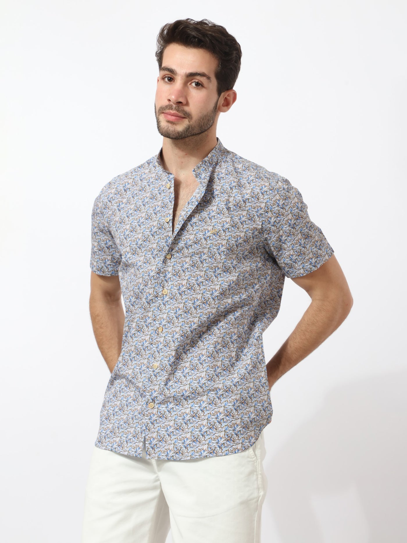 Shirt - Patterned - Half Sleeves