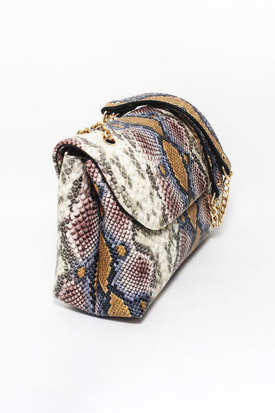 Shoulder Bag - Snake Pattern - Trendy