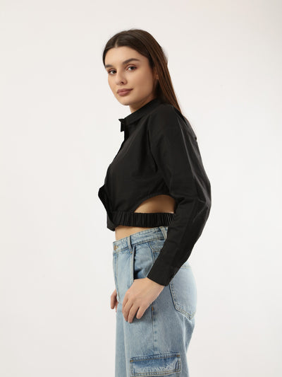Sweater - Cropped - Button Closure