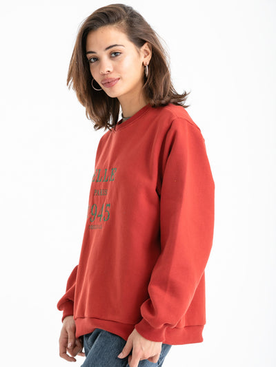 Sweatshirt - Crew Neck - Embroidered