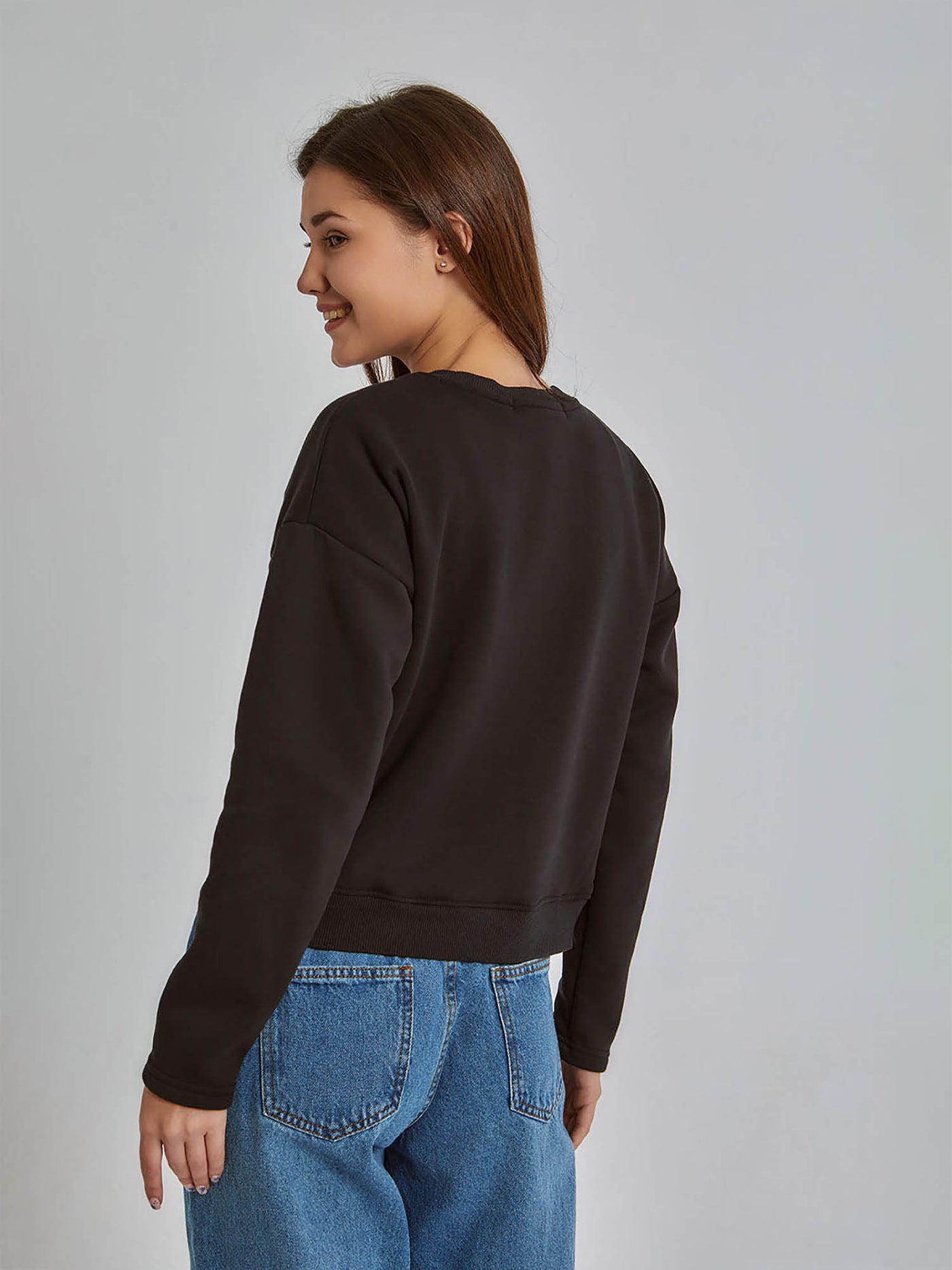 Sweatshirt - Front Print - Cropped