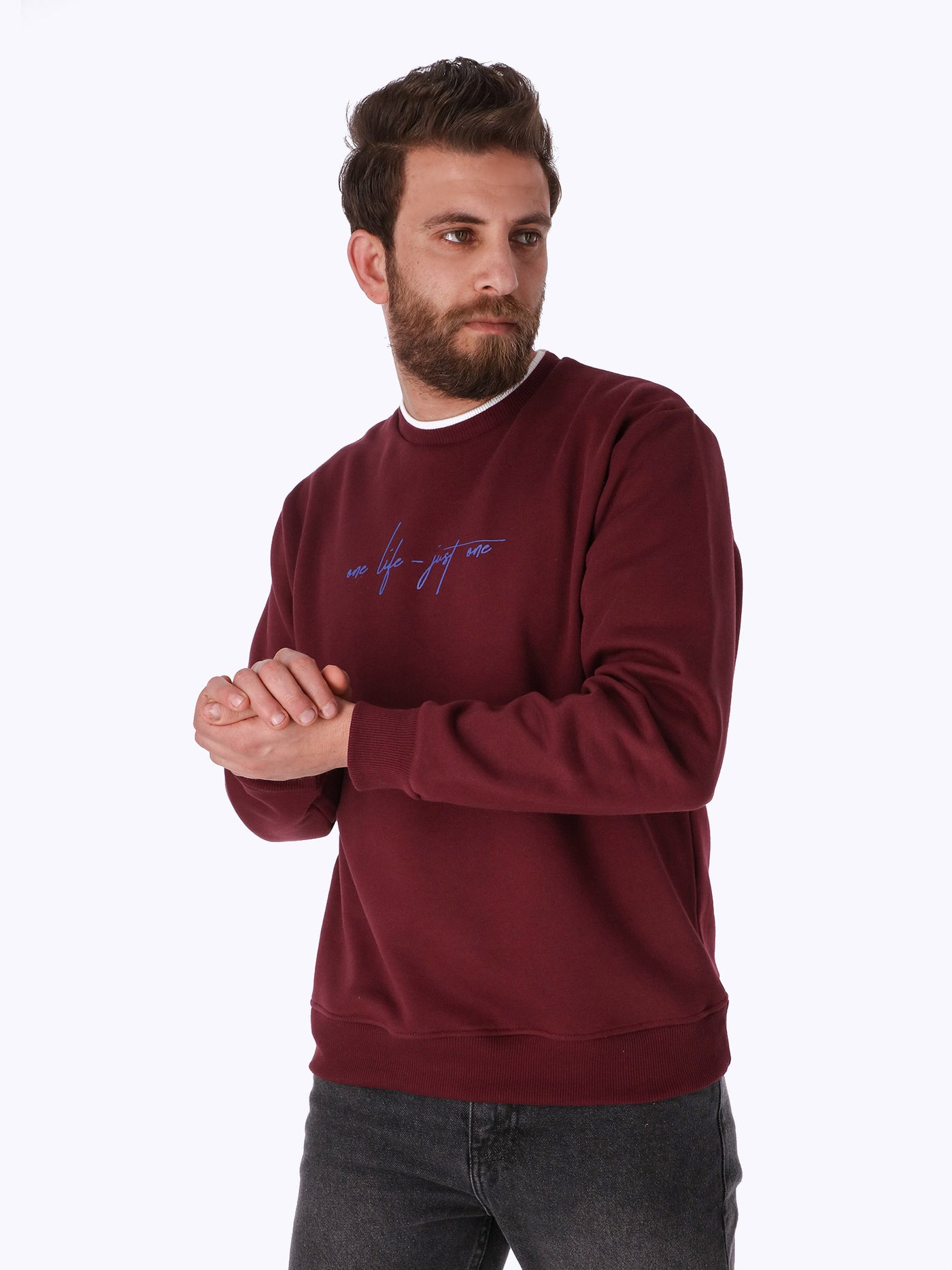Sweatshirt - Front Text Print