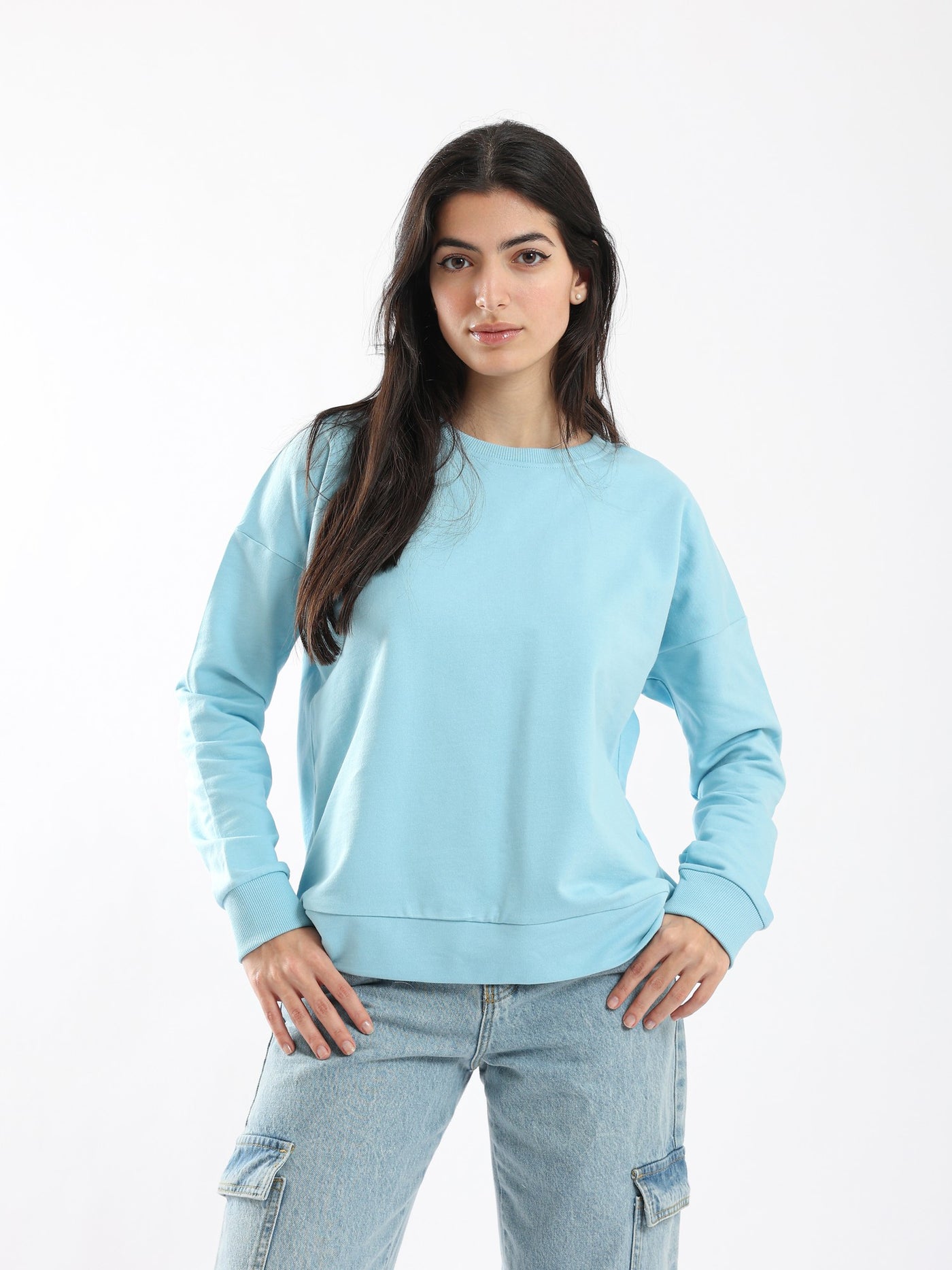 Sweatshirt - Plain - Dropped Shoulder