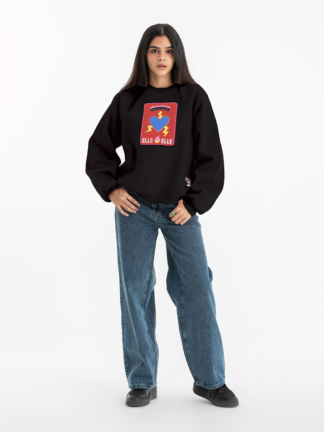 Sweatshirt - Printed - Oversized