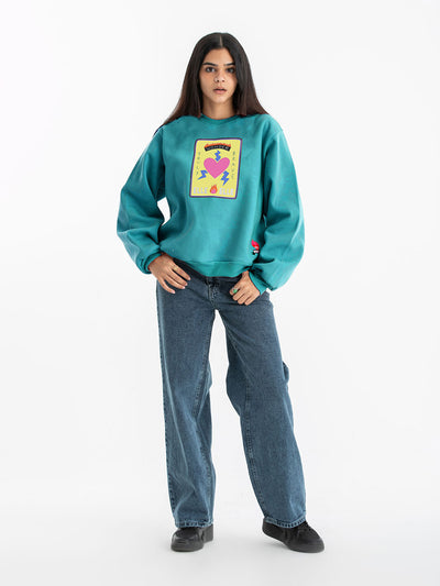 Sweatshirt - Printed - Oversized