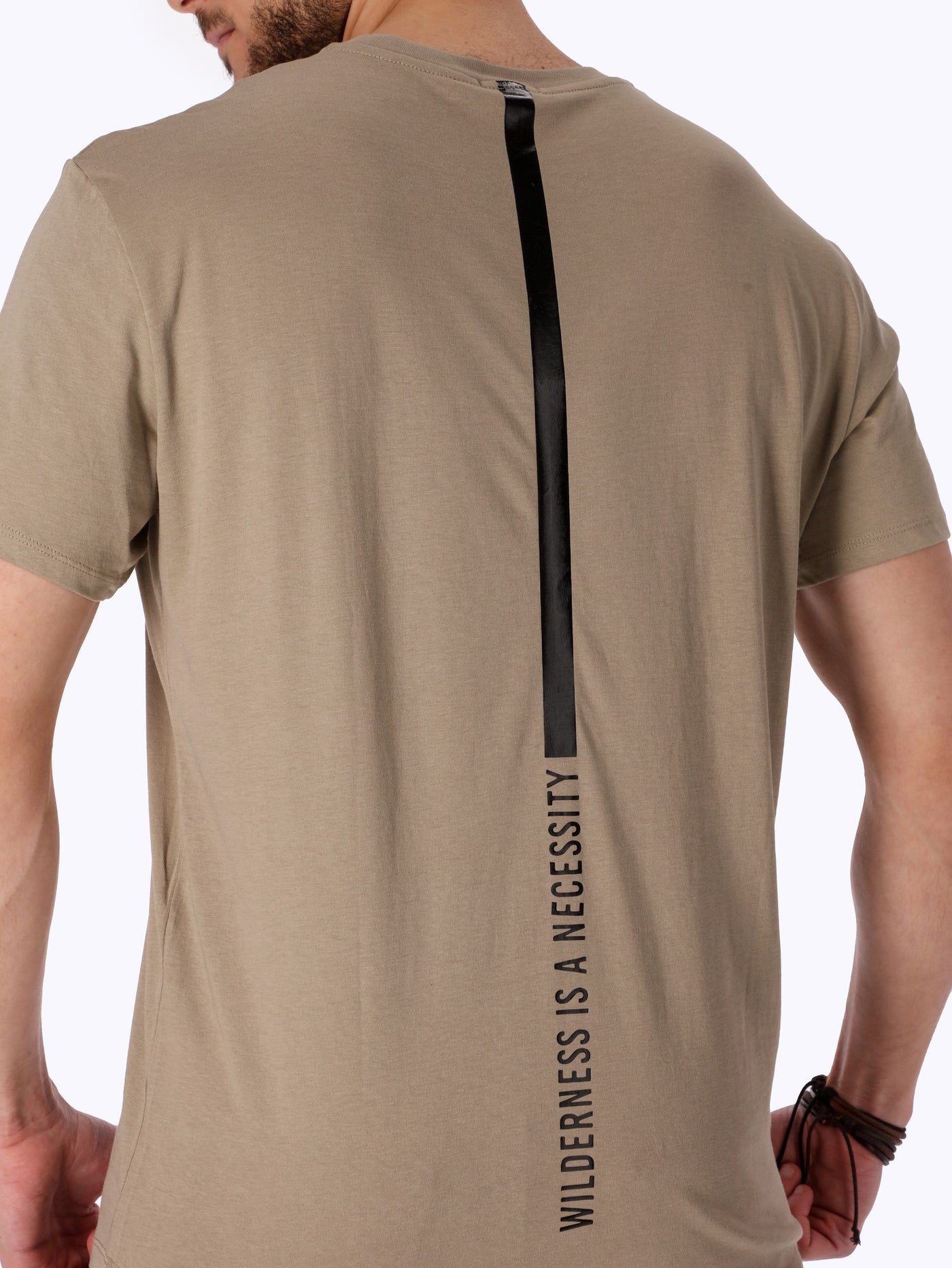 T-Shirt - Back Print - Round Hem