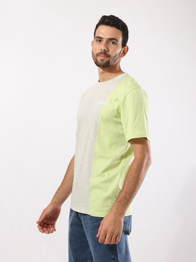 T-Shirt - Color Block - Front Embroidery