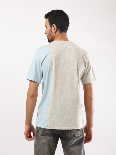 T-Shirt - Color Block - Front Embroidery