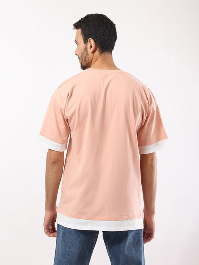 T-Shirt - Contrast Trims - Front Print