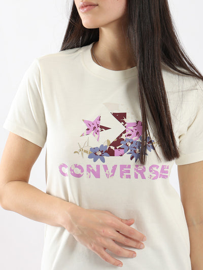 T-Shirt - Floral Logo - Half Sleeves