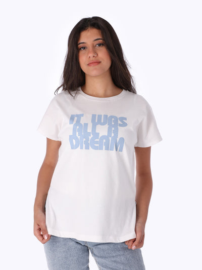 T-Shirt - Printed - High-Low Hem