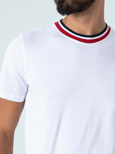 T-Shirt - Striped Neck