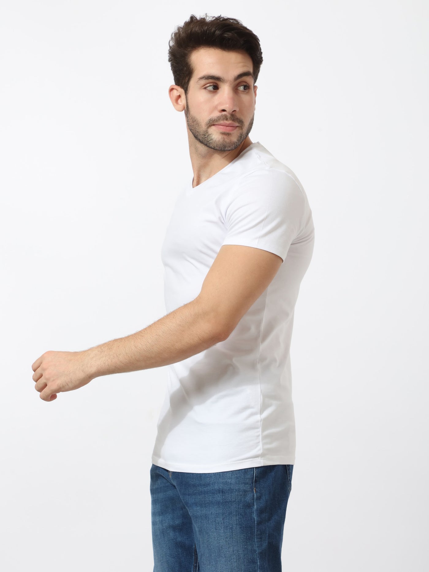 T-Shirt - V-Neck - Half Sleeves