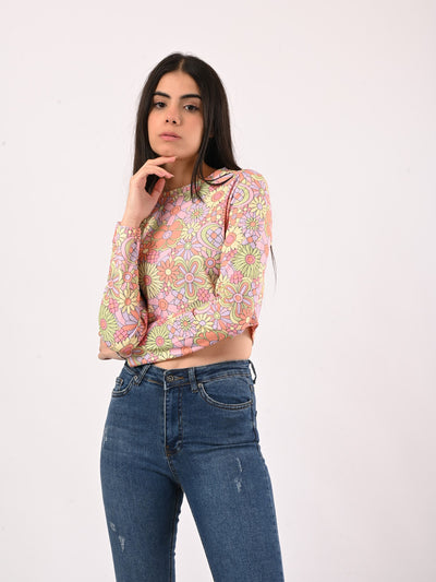 Top - Cropped - Floral