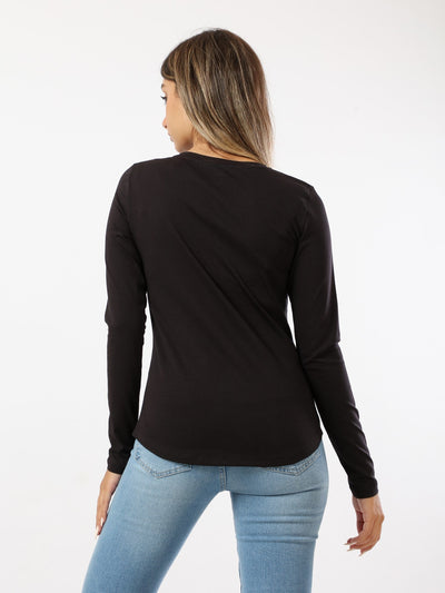 Top - Front Embroidery - Long Sleeves