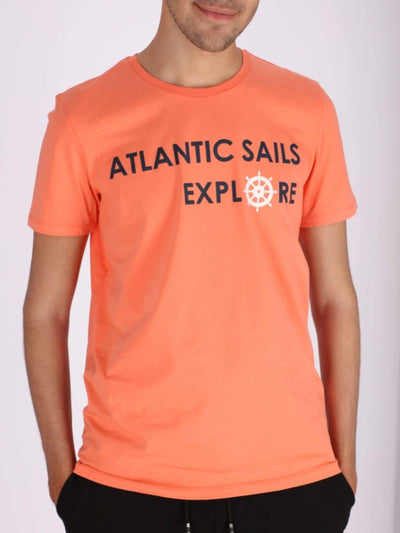 OR T-Shirts Apricot / S Atlantic Sails Front Print T-Shirt