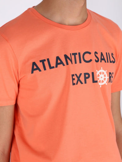 OR T-Shirts Atlantic Sails Front Print T-Shirt
