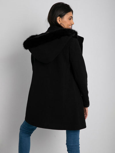 Winter Coat - Detachable Fur Hoodie