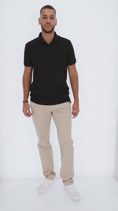 Basic Polo Shirt with Regular Fit Cut