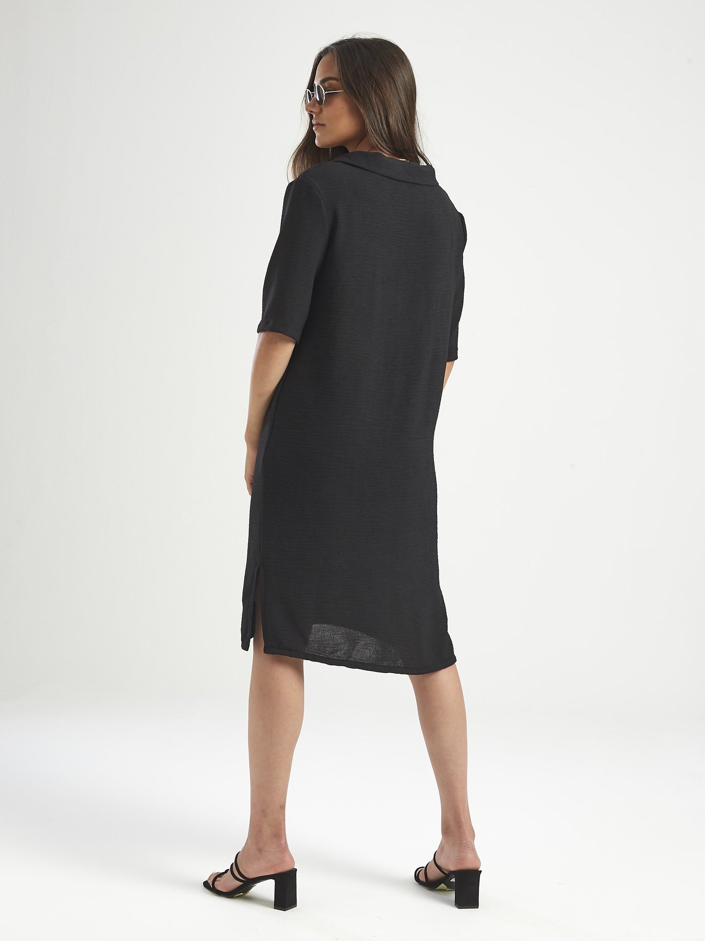 OPIO Women's V-Neck Short Sleeve Dress