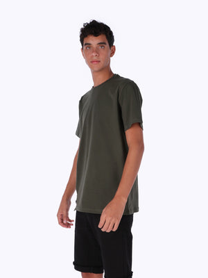 Merch Men's Army Print Contrast Side Panel T-Shirt