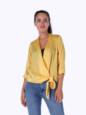 Marie Louis Women's Wrap Side Blouse