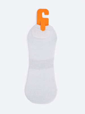 White Rabbit Men's Logo Print Invisible Socks