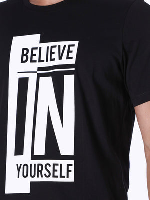 Believe In Yourself Front Print T-Shirt