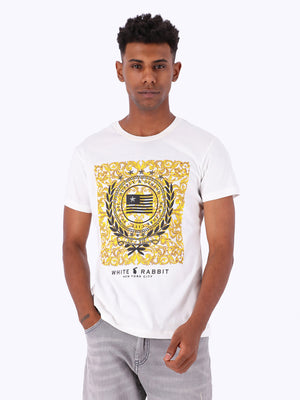 White Rabbit Men's "New York City" Front Print T-Shirt